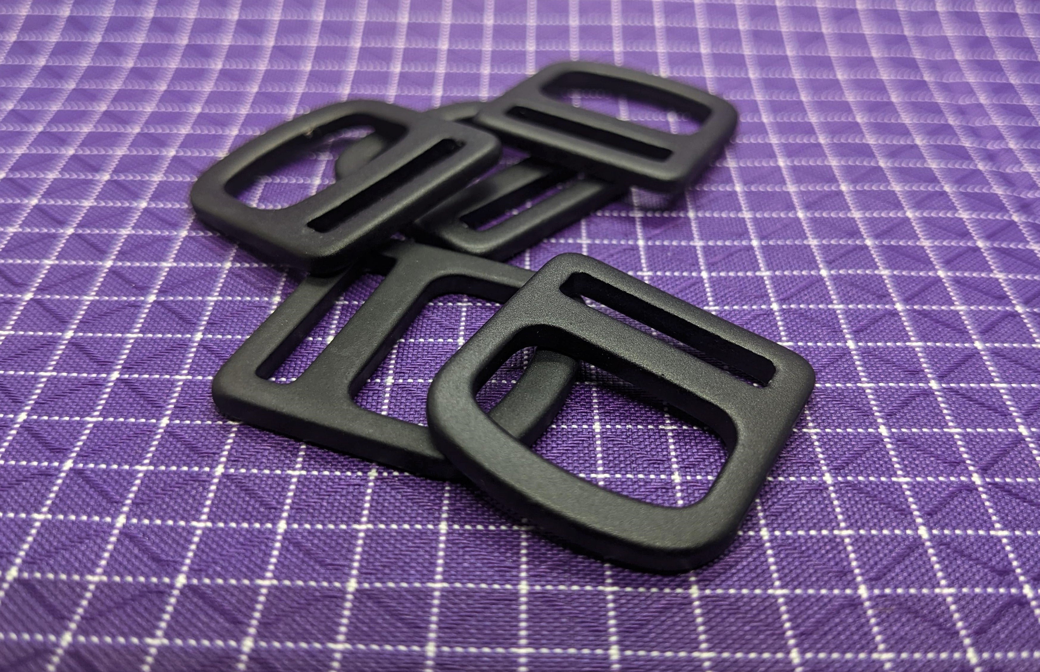 High-quality WeTOOL aluminum double D-ring. Use this along with webbing to make attachment points on backpacks, bags, and accessories.