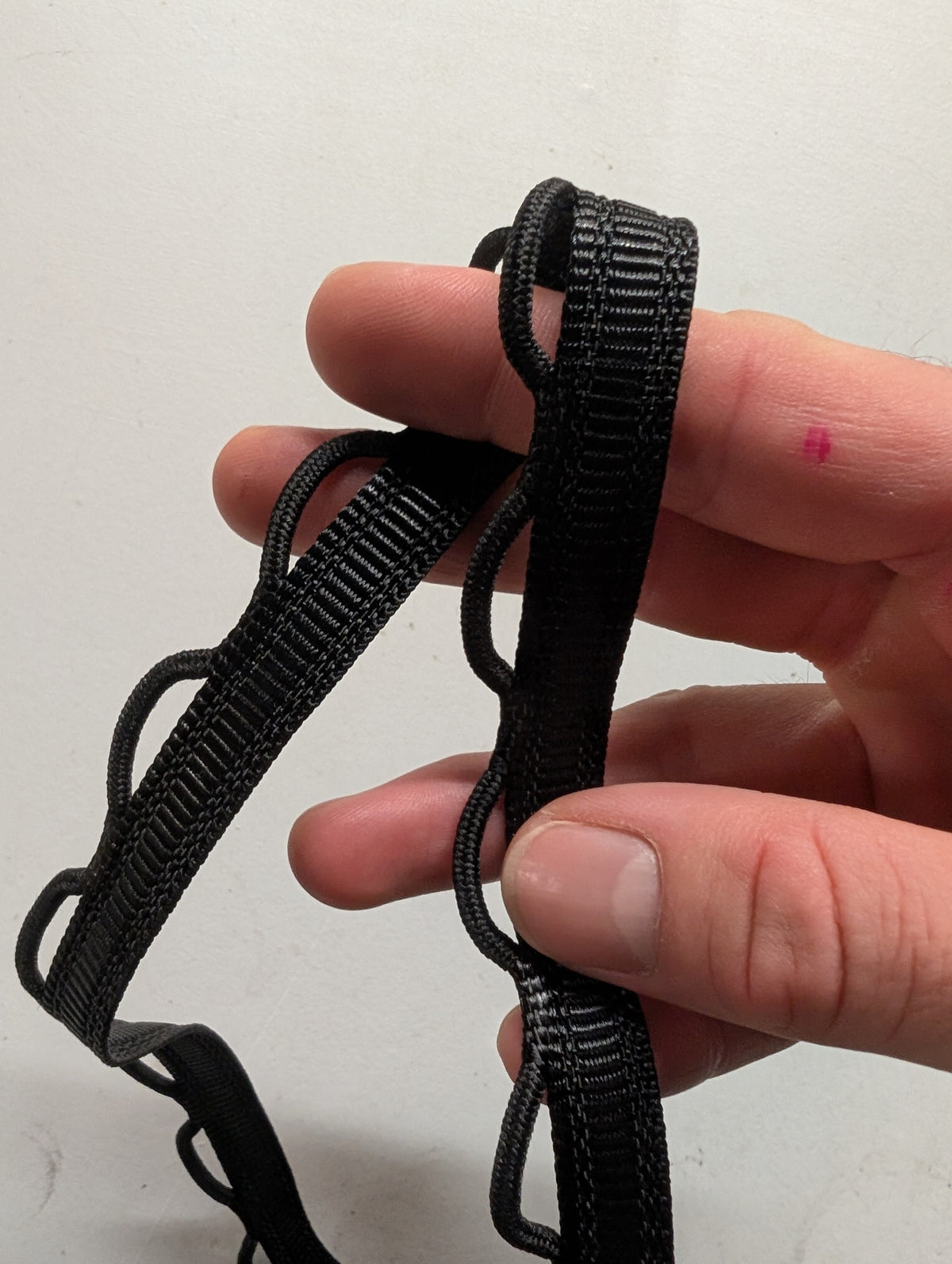 Chain Loop Webbing Recycled Cord Loop Webbing - Per Yard