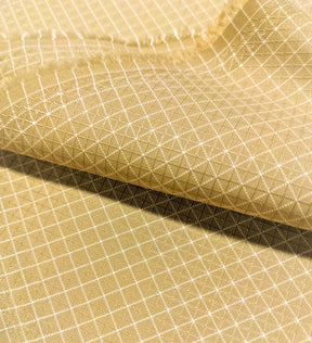 210d UHMWPE Gridstop Fabric. This sand coloured fabric is a popular comparison to Ripstop By The Roll's 210d HDPE Gridstop. This waterproof farbci is excellent for backpacks, bags, and accessories!