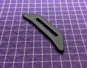 This Hawkeye Toggle can be secured using webbing and used with backpacks, tents, bags, and more! These are commonly used in conjunction with molle webbing to temporarily attach something to a pack, such as a sternum strap. Use this when making your own gear!